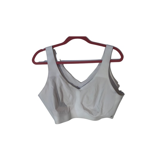 Honeylove V-Neck Bra White Wireless Support - Picture 1 of 3